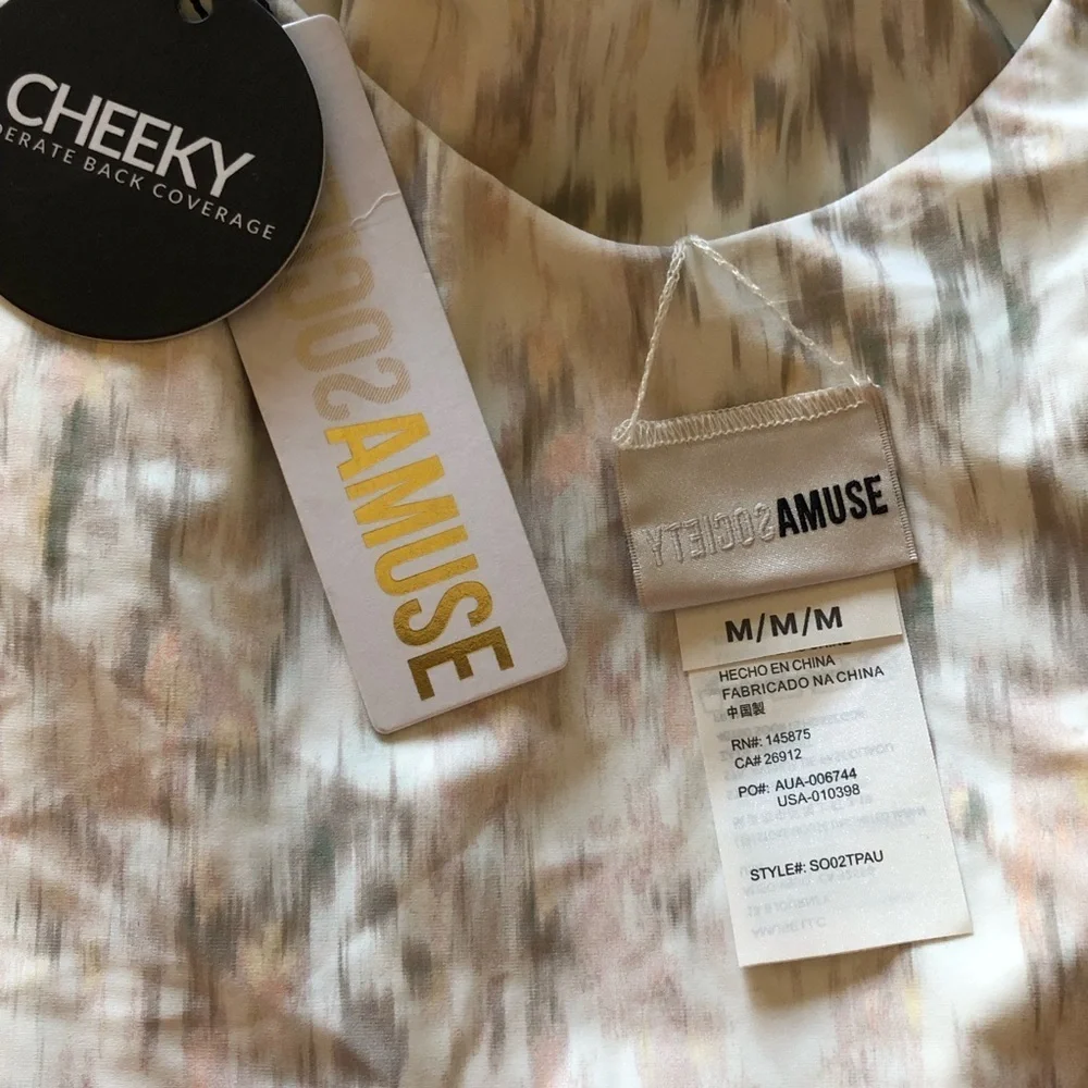 Amuse Society Patola One Piece Swimsuit NWT Medium Revolve